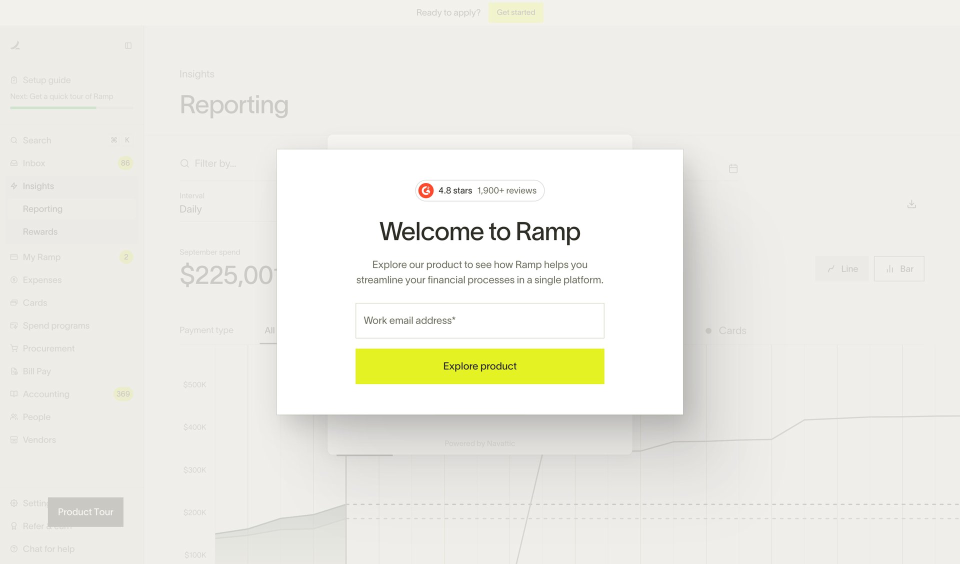 Ramp
				onboarding page example