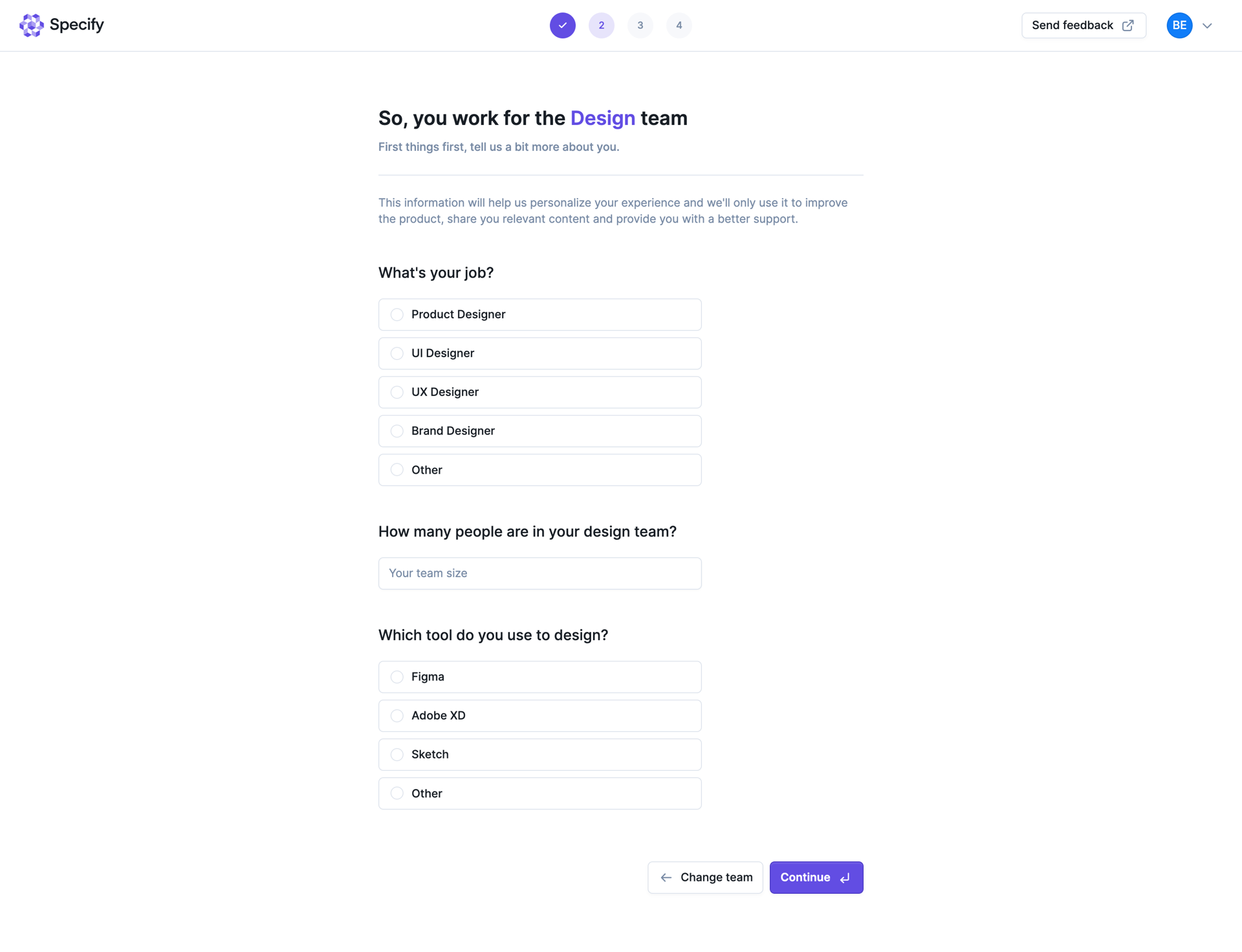 Specify
			   ux ui design