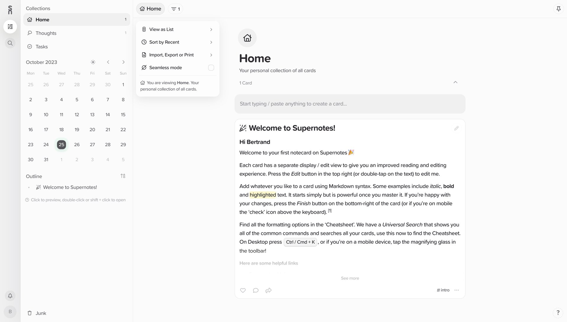 Supernotes
			        ux ui design