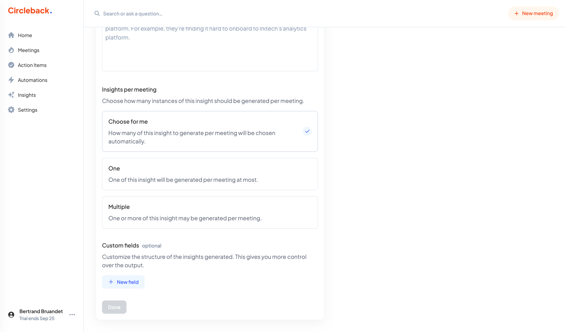 Circleback
			  ux ui design