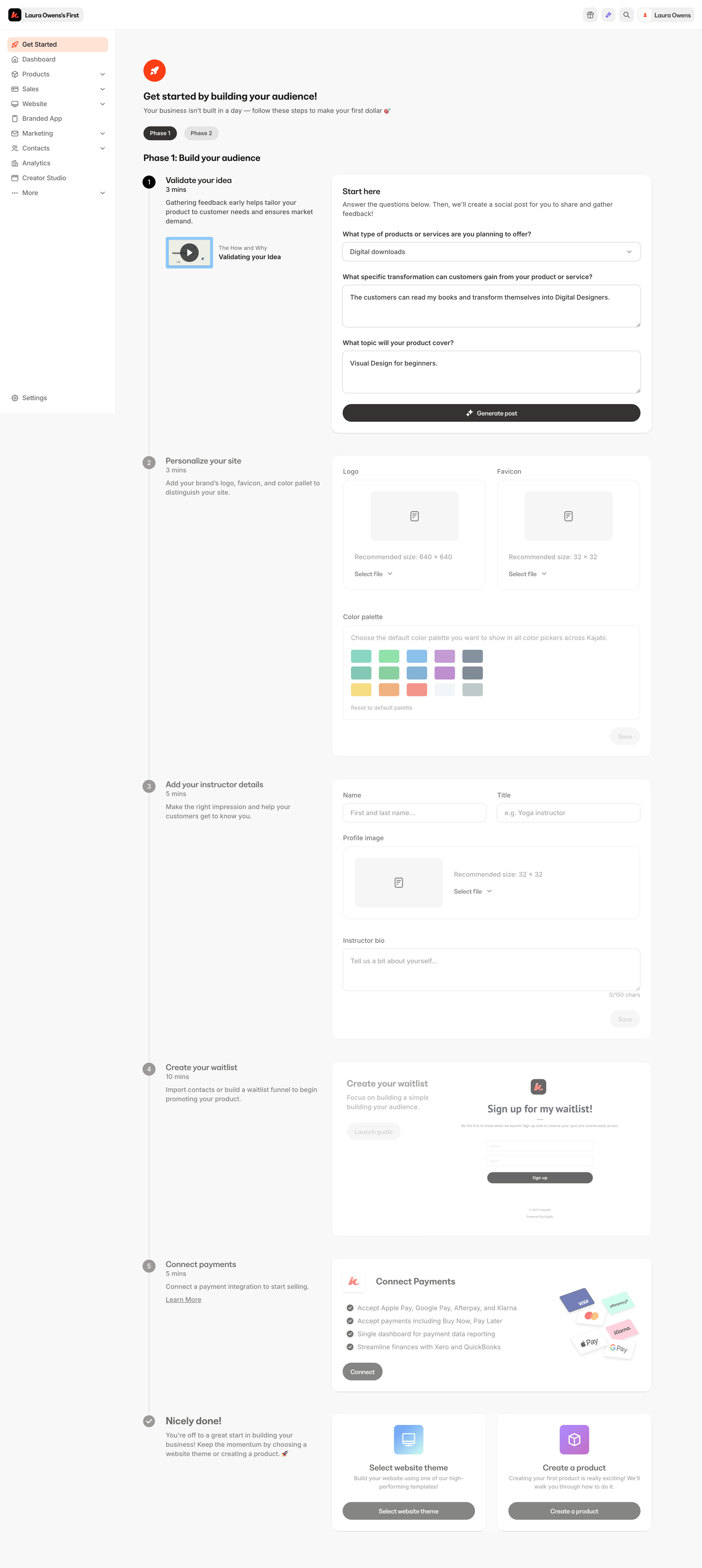 Kajabi
			              ux ui design