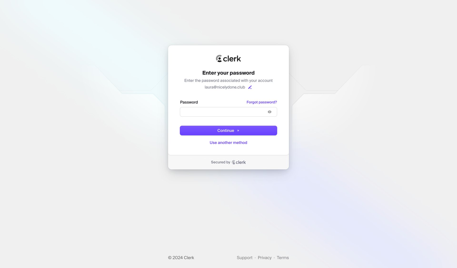 Clerk
			            ux ui design