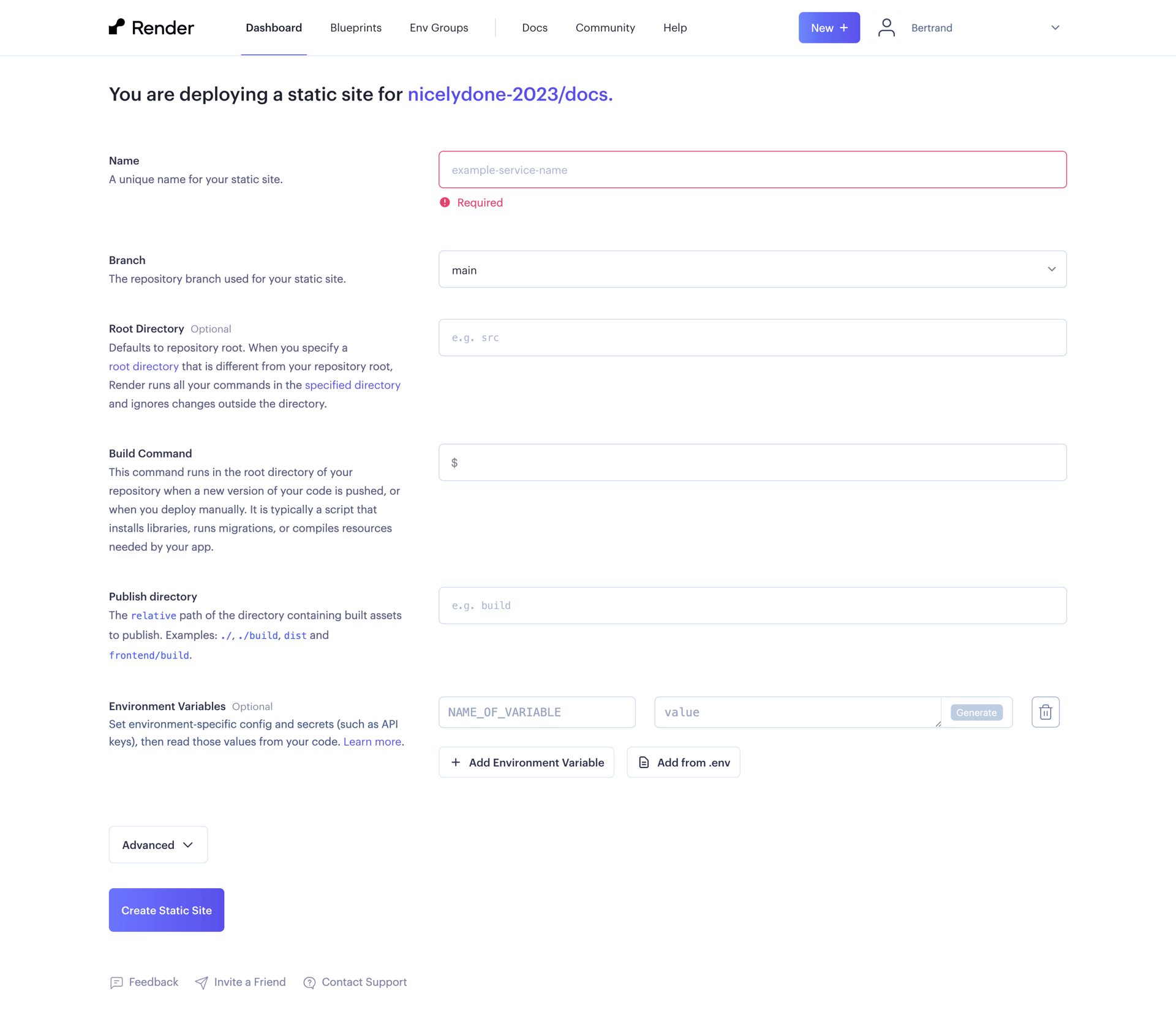 Render
			     ux ui design