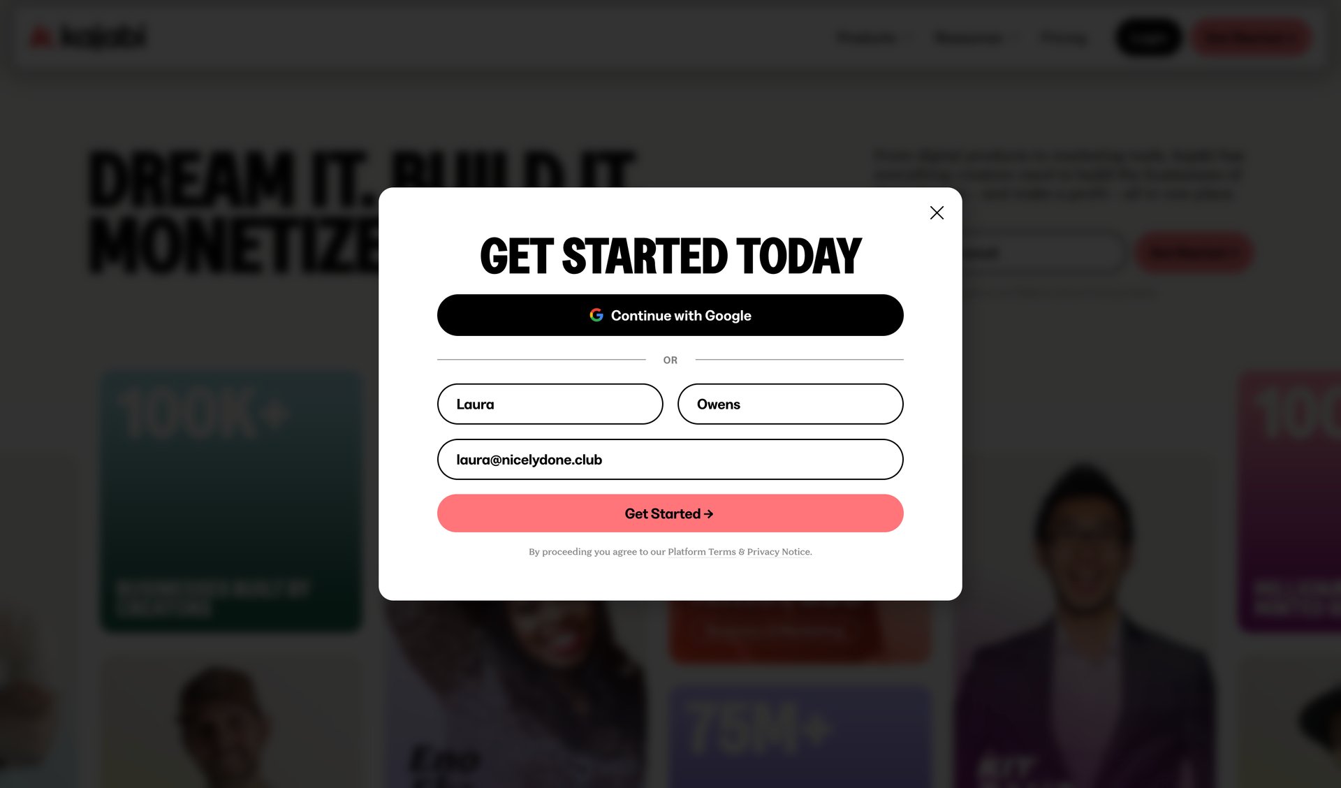 Kajabi
			        ux ui design
