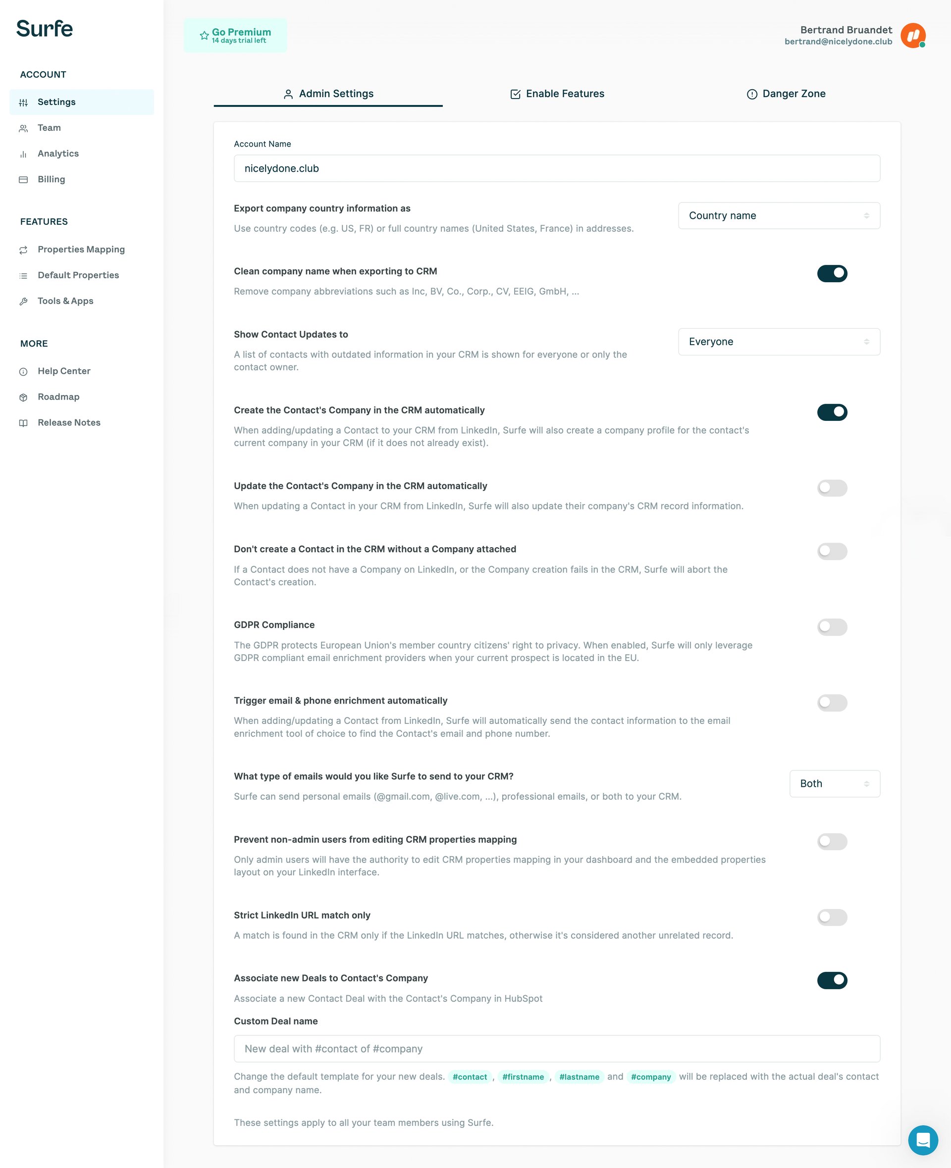Surfe
			            ux ui design