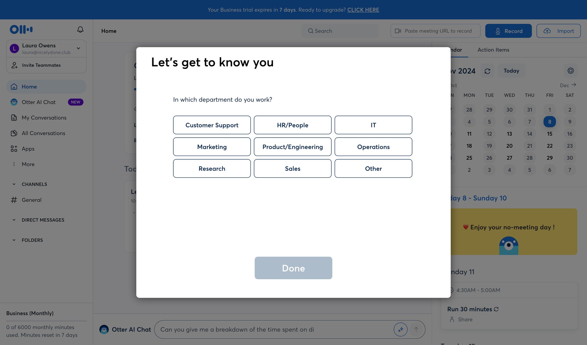 Otter
			               ux ui design