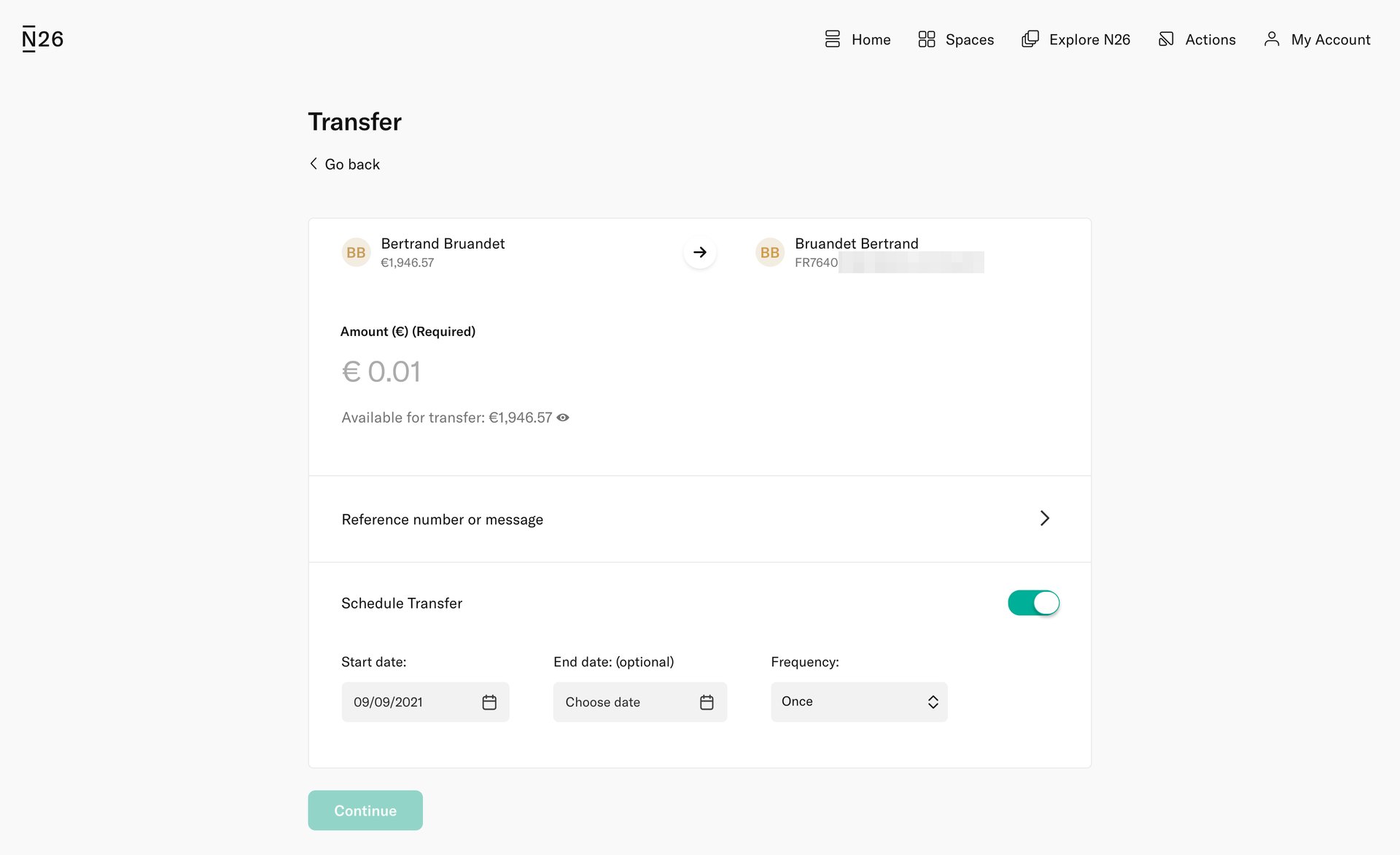 N26
			    ux ui design