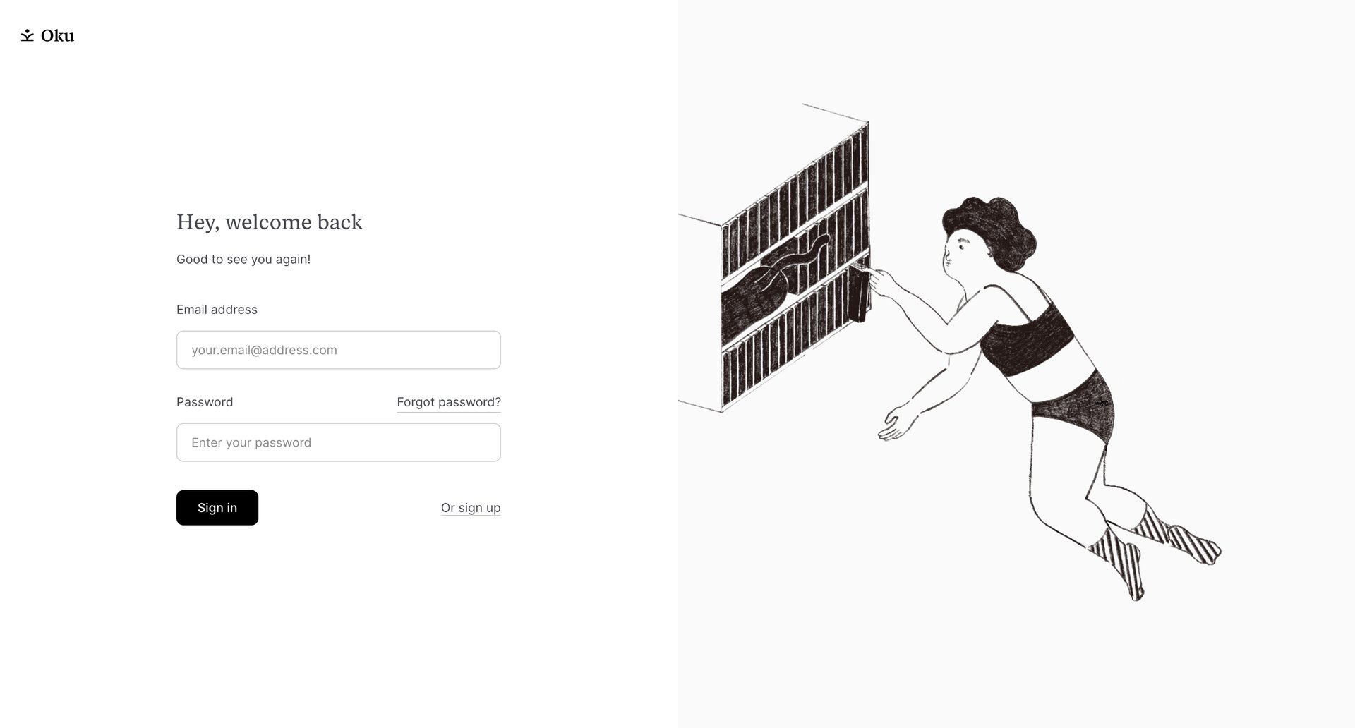 Oku
				signin page example