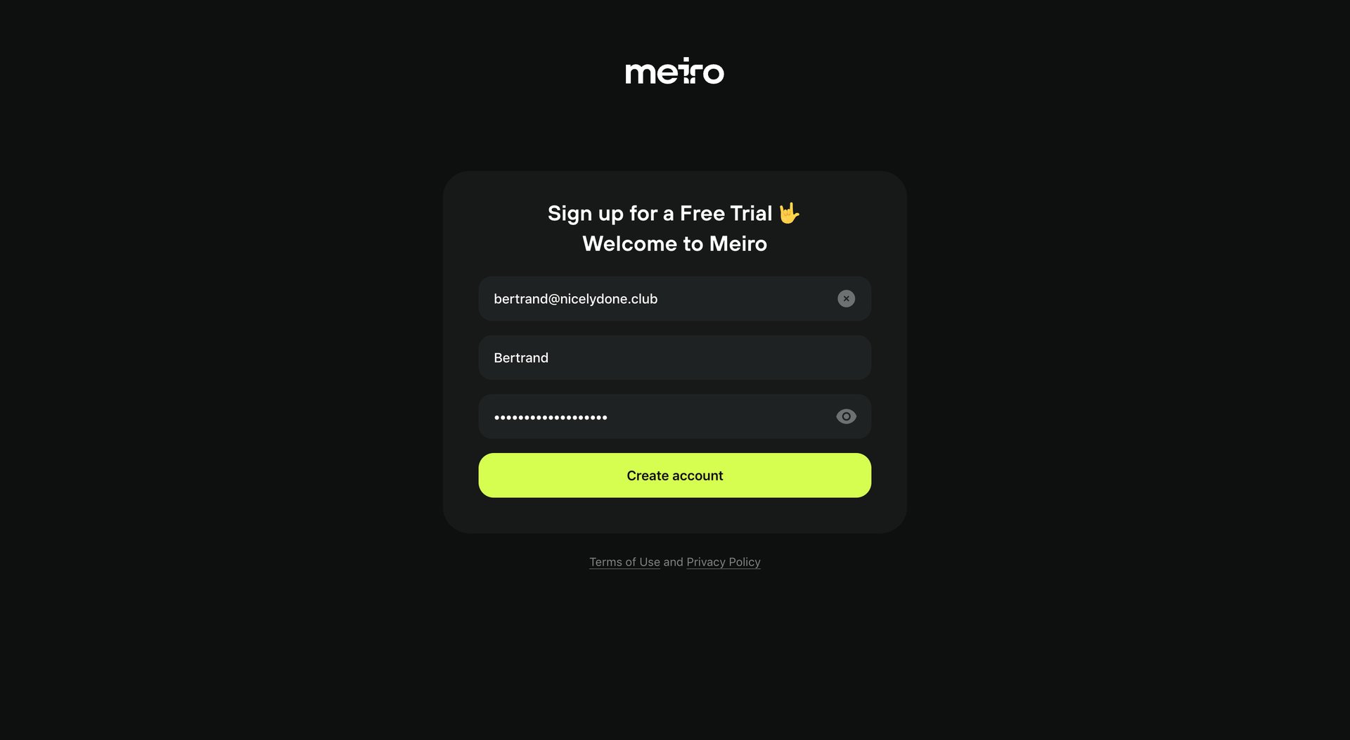 Meiro
			           ux ui design