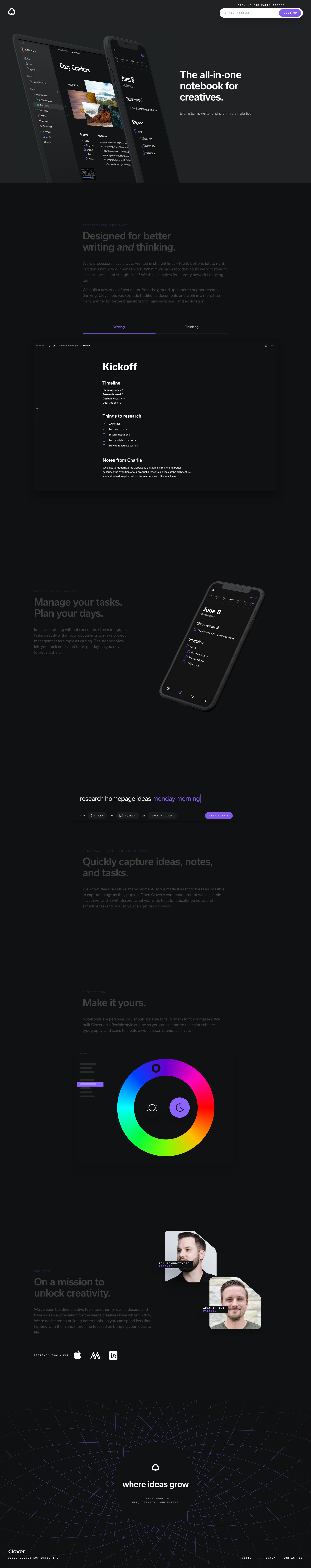Clover
			  ux ui design