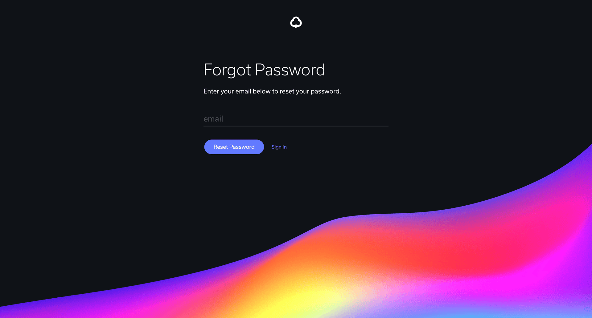 Clover
				password reset page example
