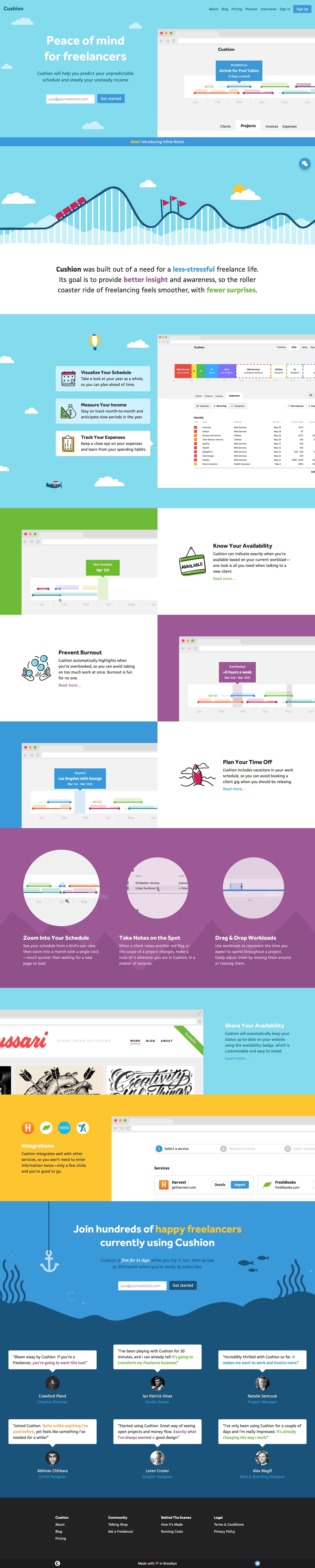 Cushion
				 page example