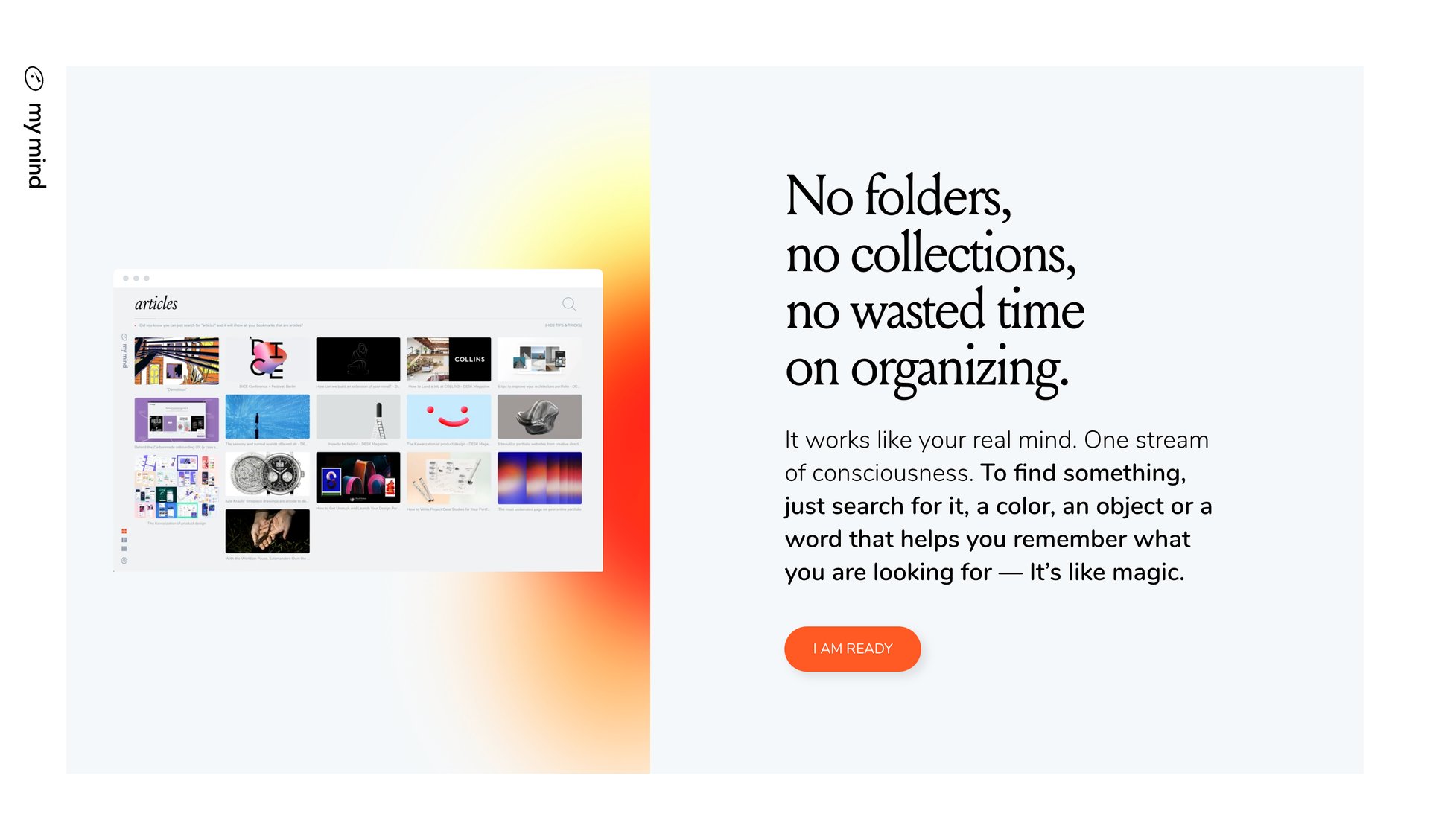 Mymind
			       ux ui design