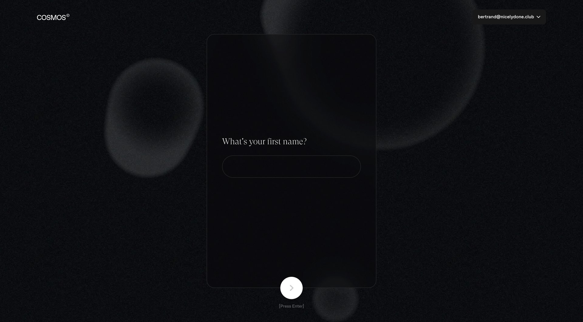 Cosmos
			     ux ui design