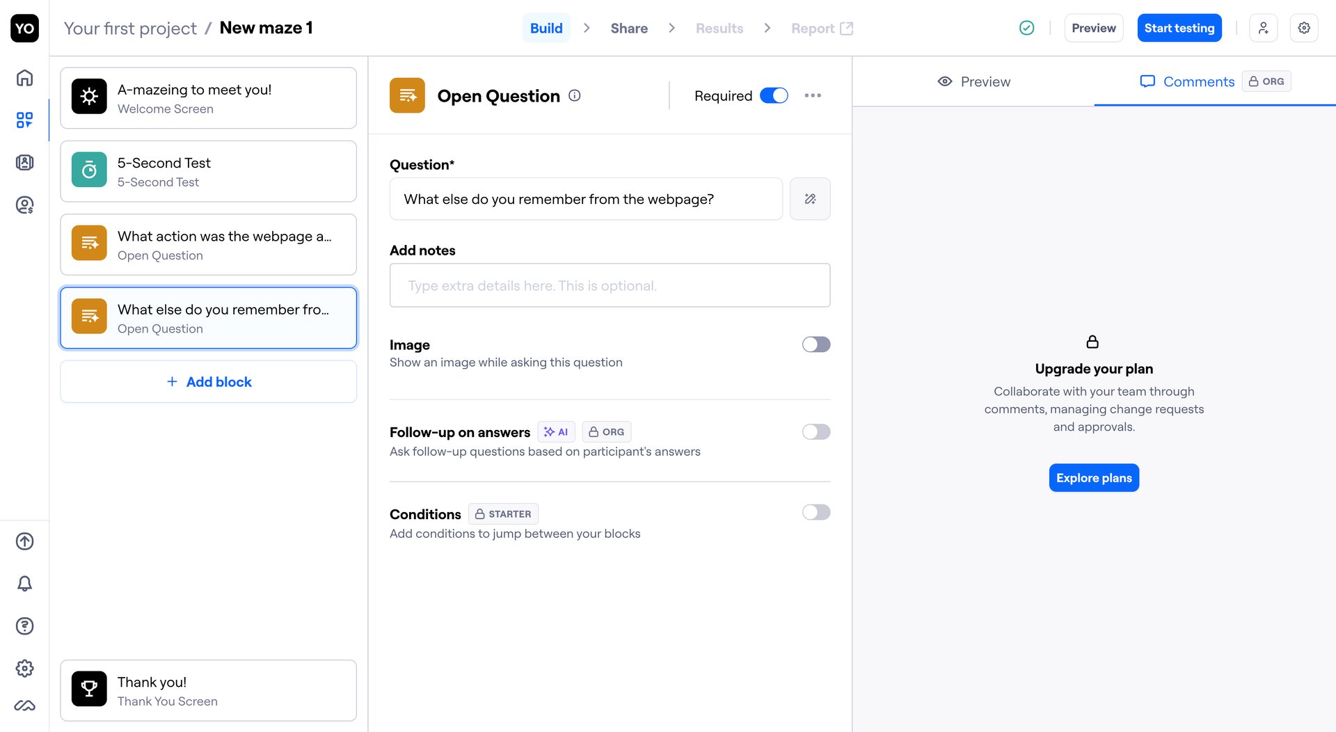 Maze
			            ux ui design