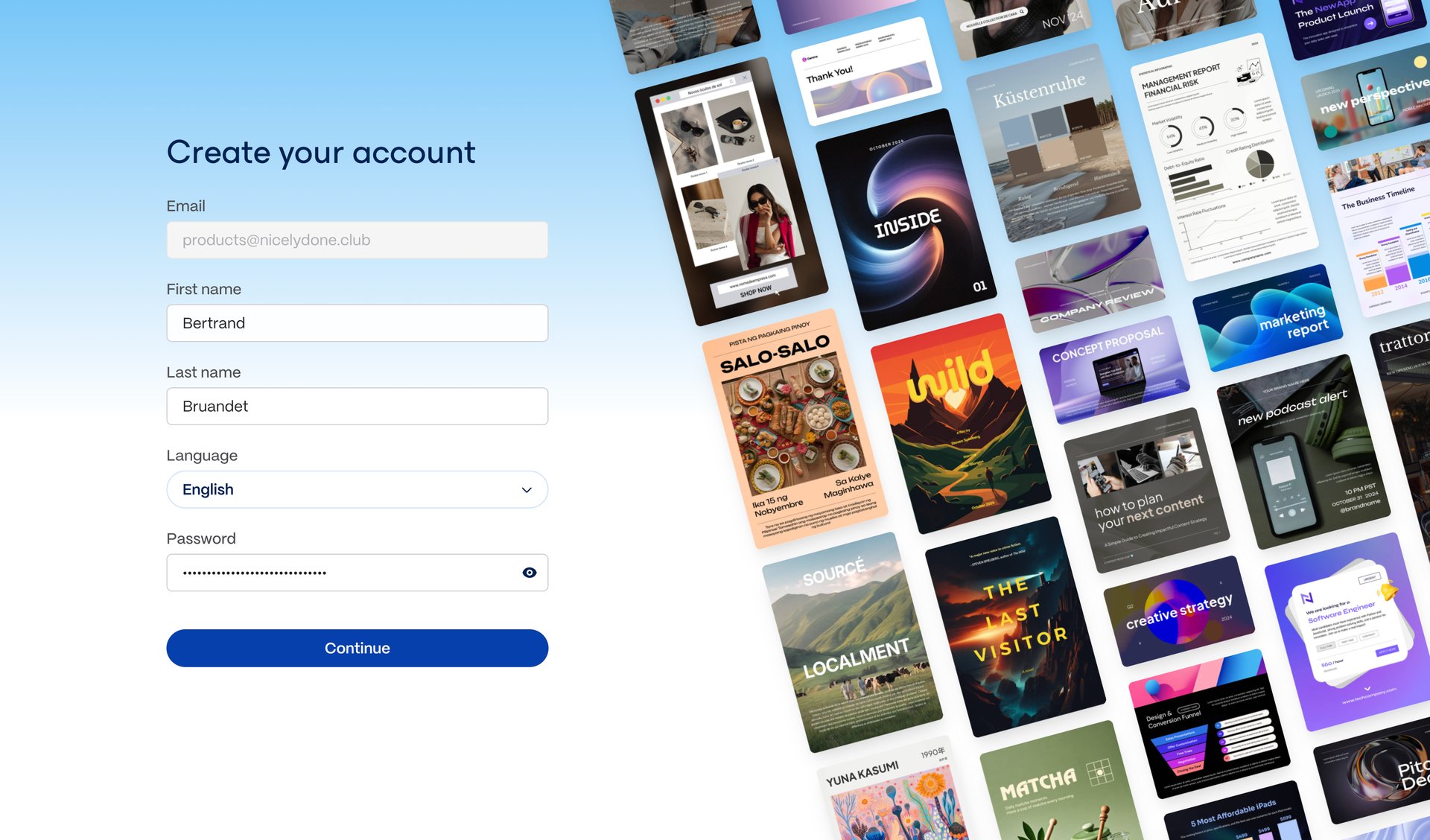 Gamma screen example