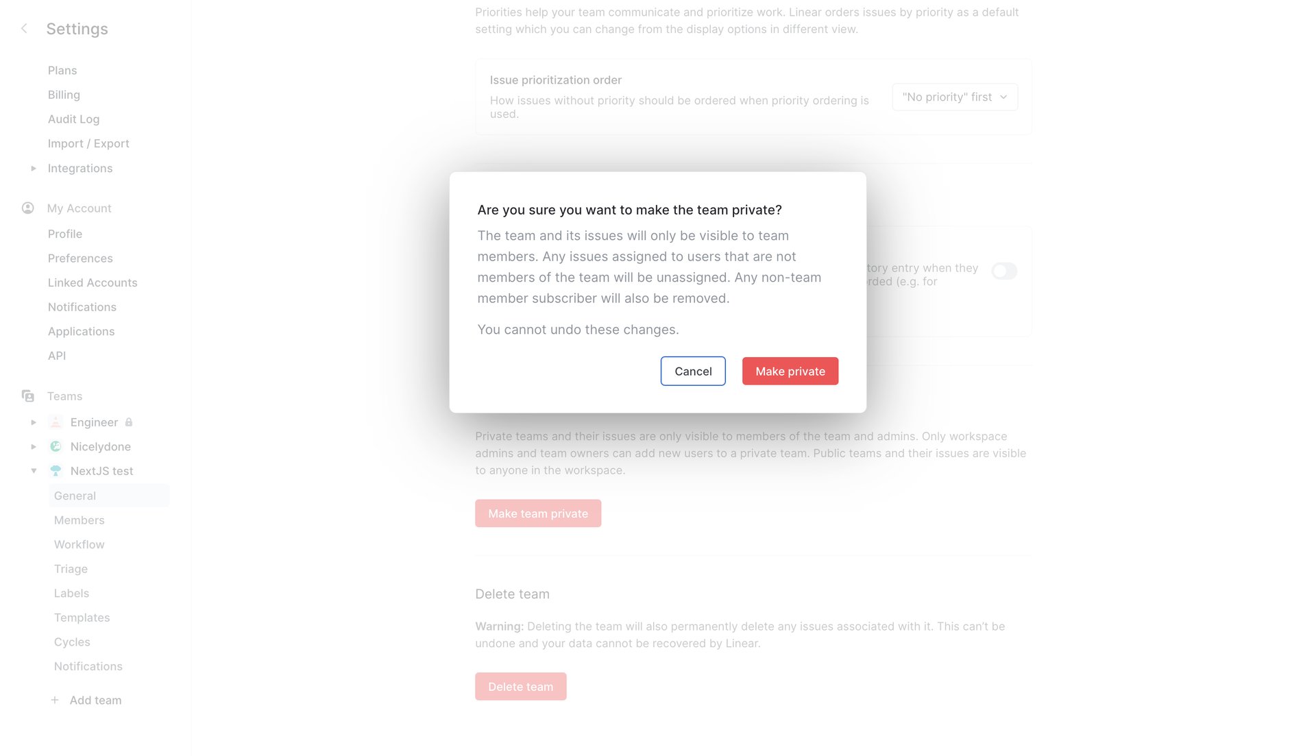 Linear
			     ux ui design
