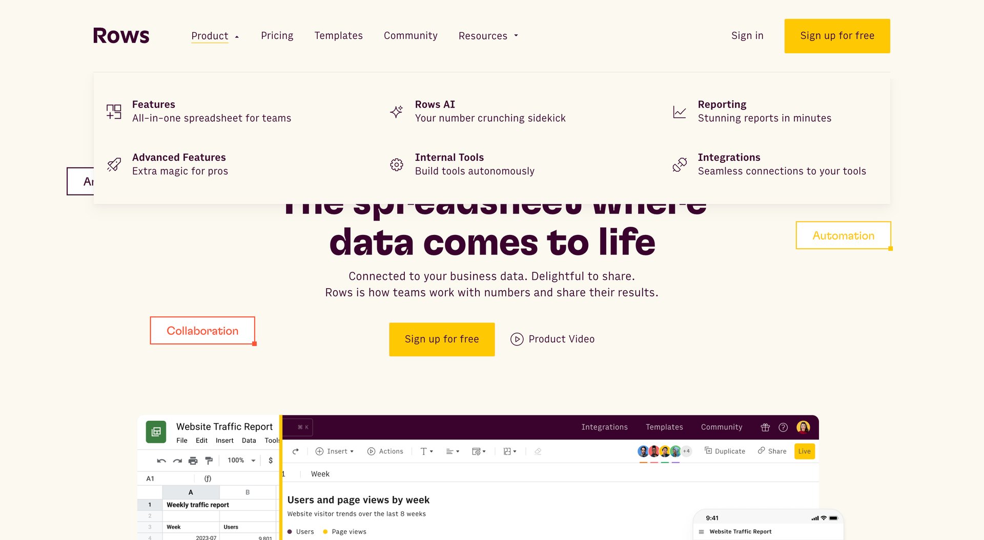 Rows
			  ux ui design