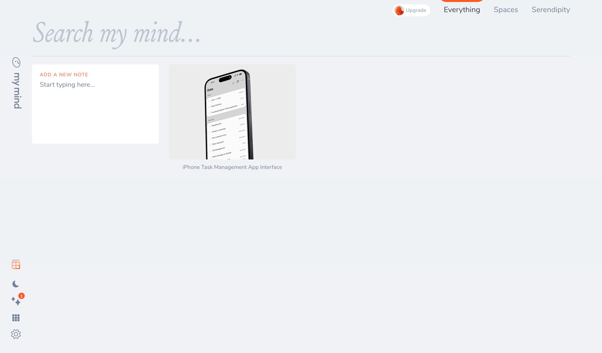 Mymind
			       ux ui design