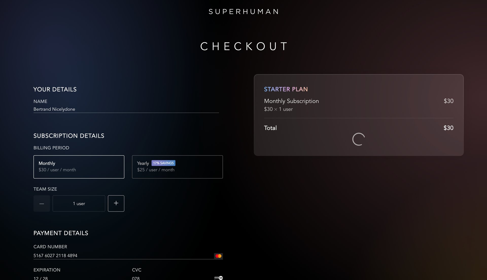 Superhuman
			             ux ui design