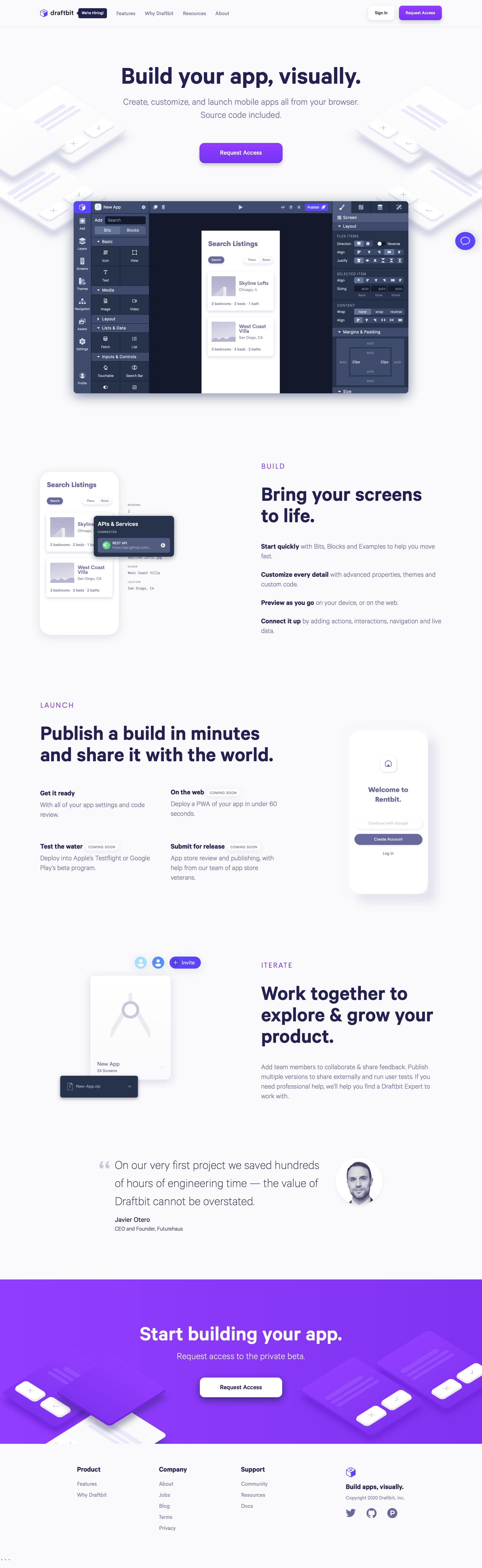 Draftbit
			  ux ui design