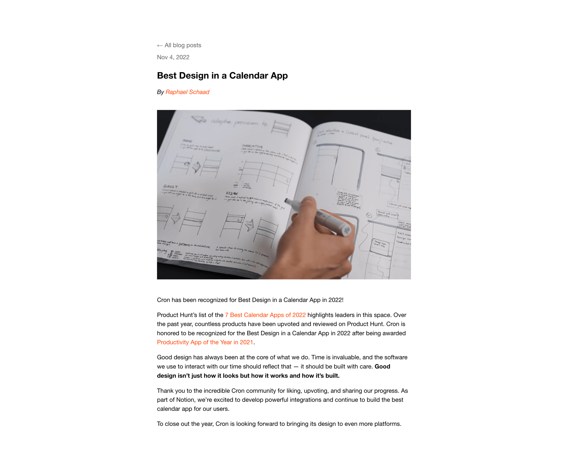 Cron
			     ux ui design