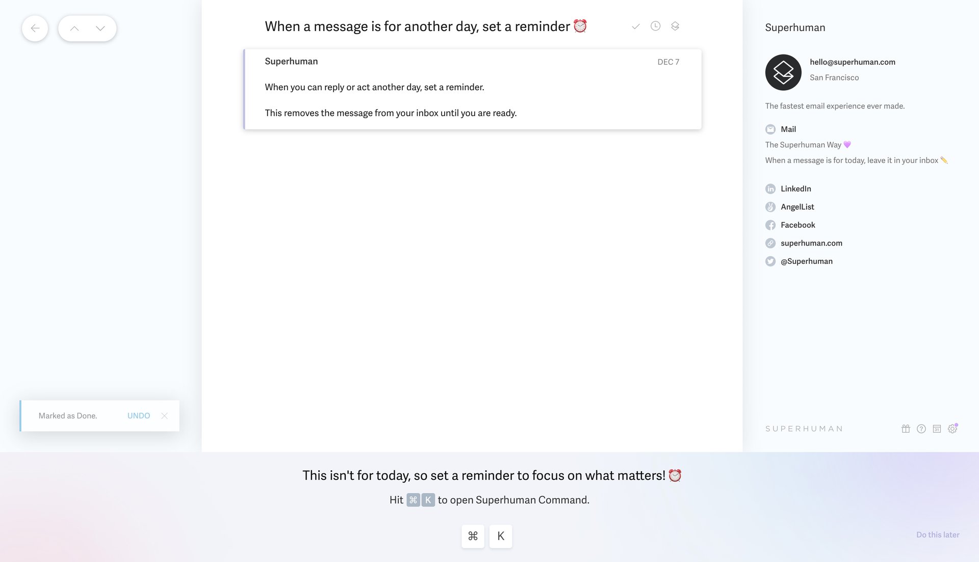 Superhuman
			             ux ui design