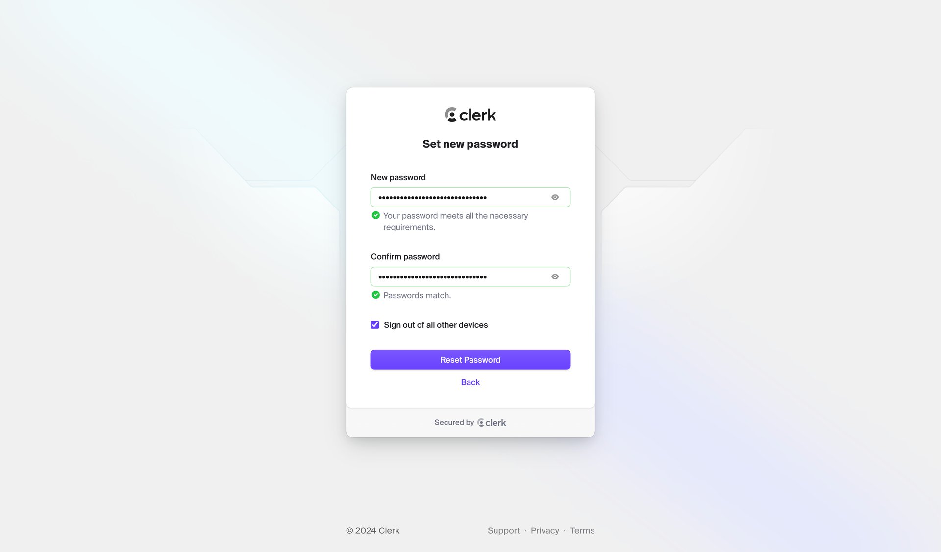 Clerk
			            ux ui design
