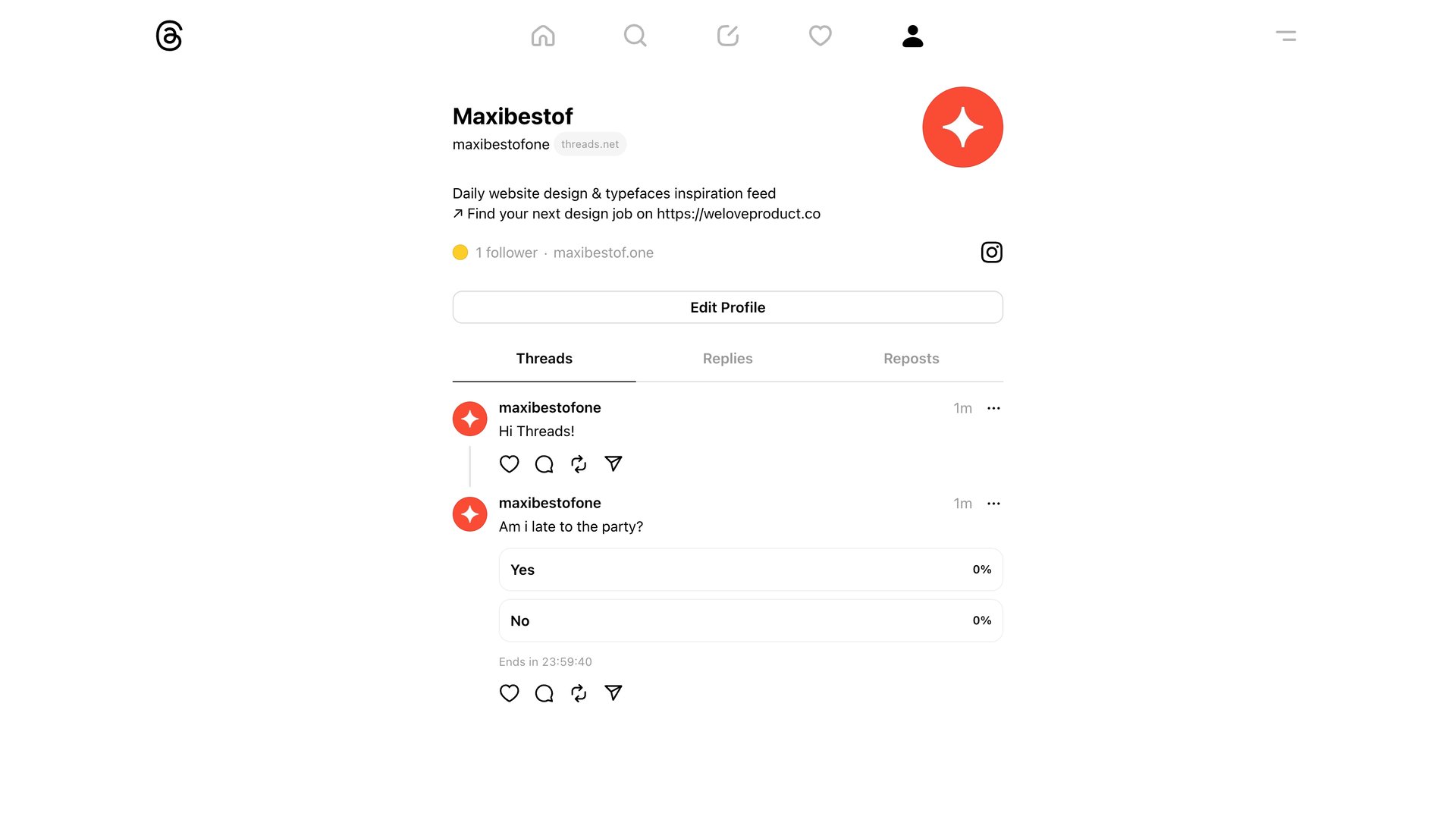 Threads
			    ux ui design