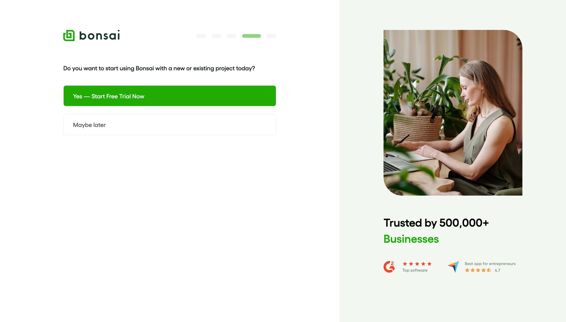 Bonsai
			         ux ui design