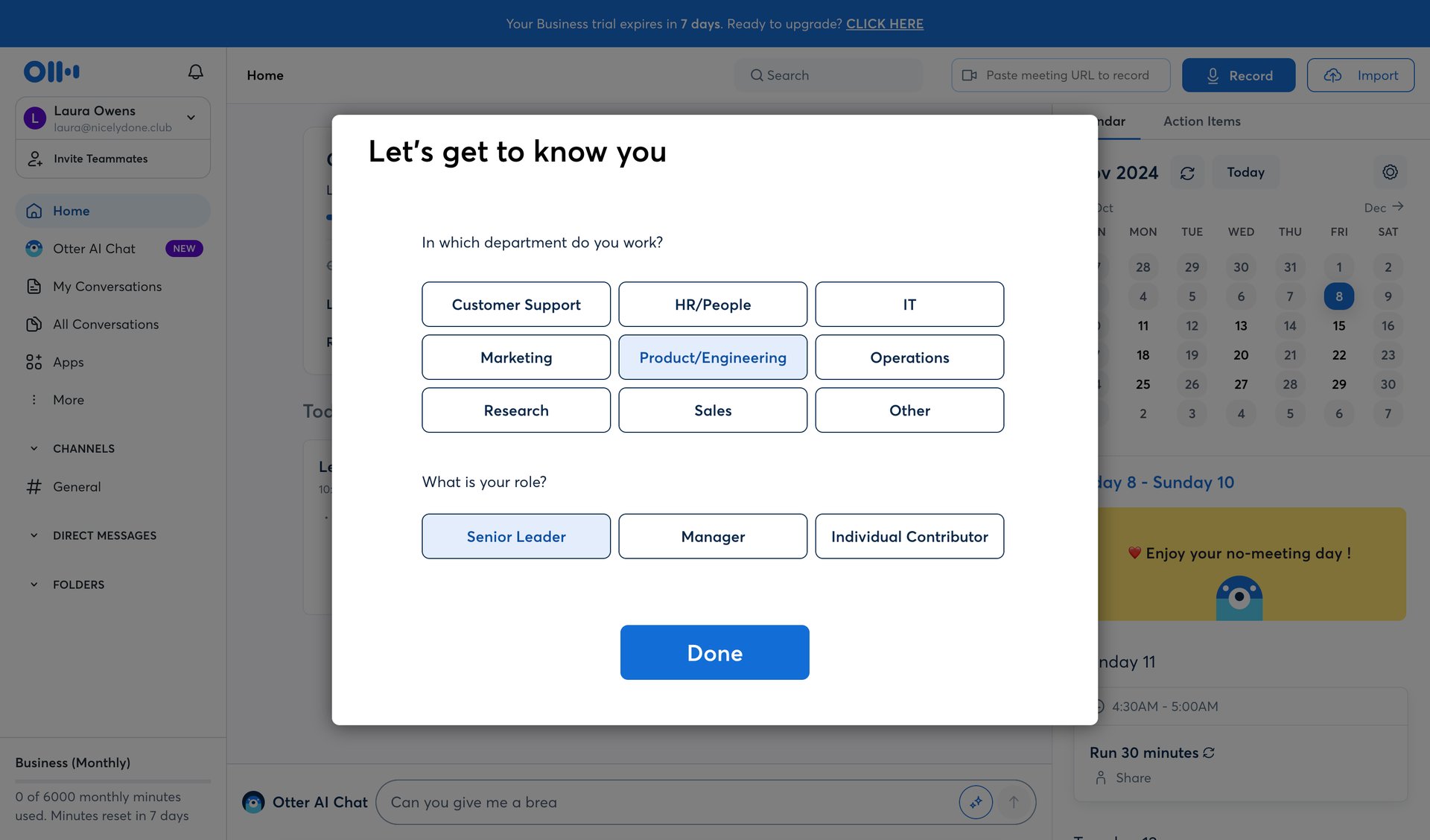 Otter
			         ux ui design