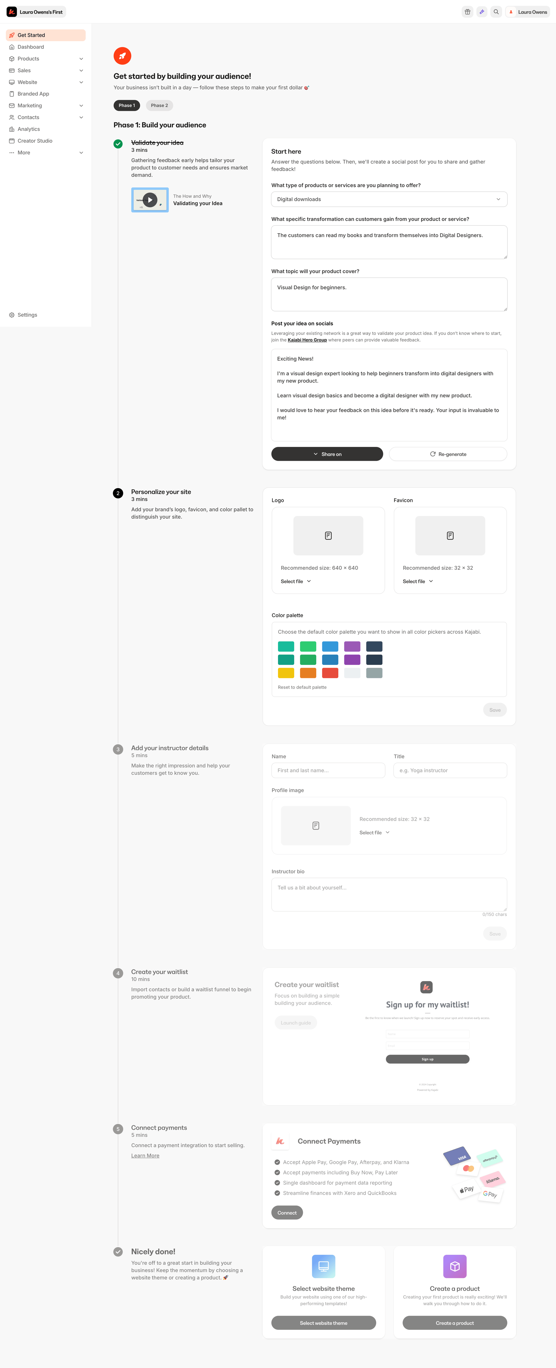 Kajabi
			               ux ui design