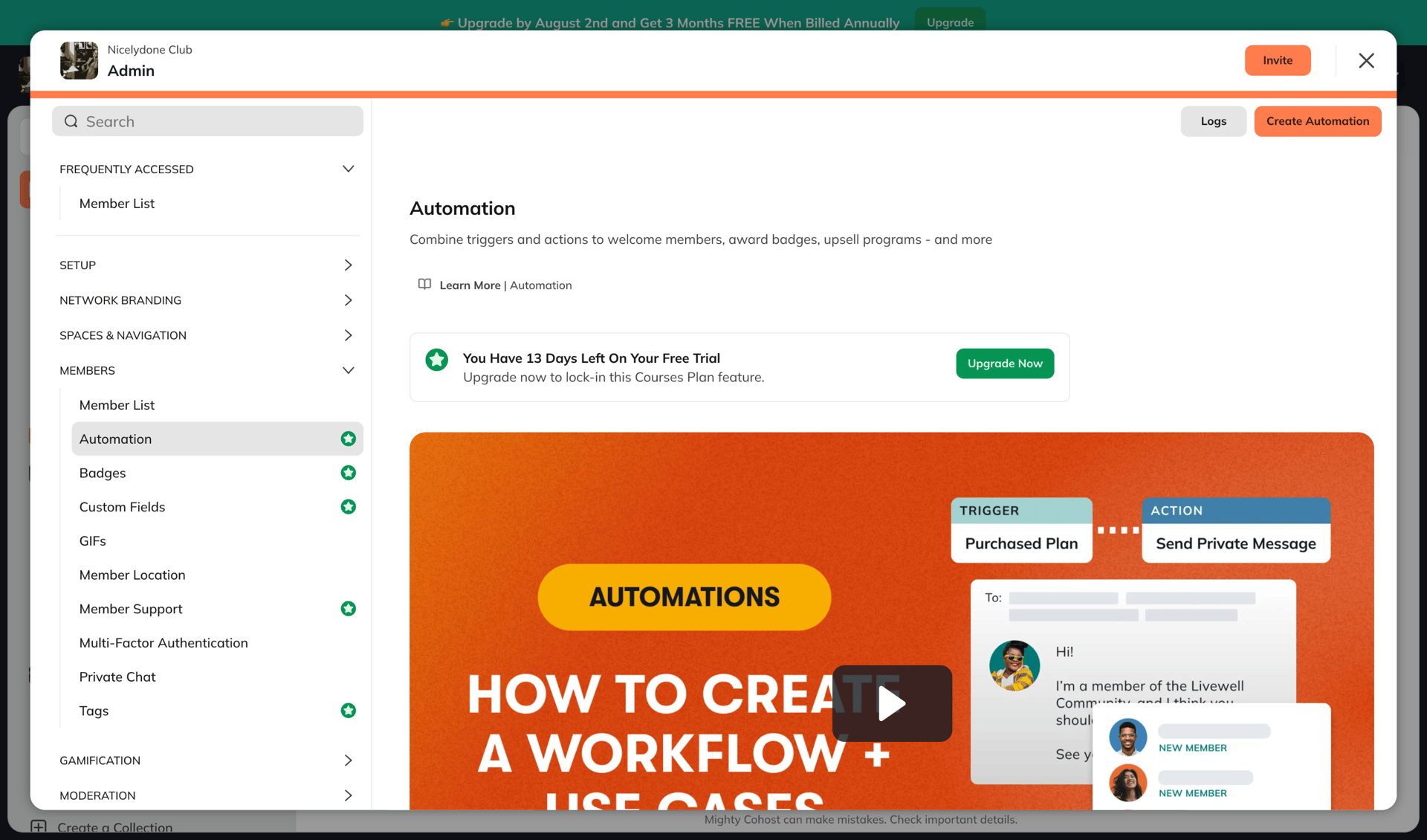 Mighty screen example