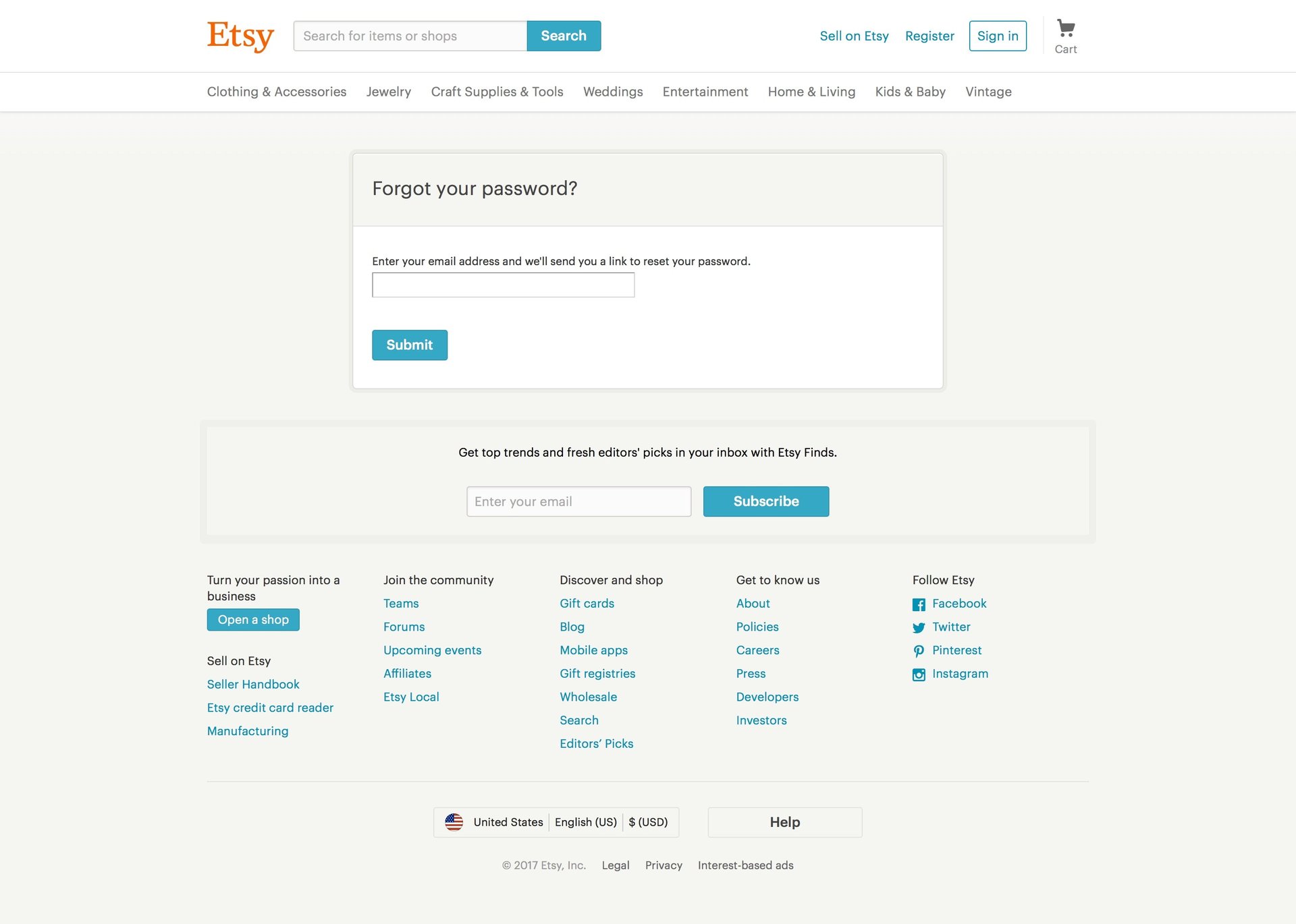Etsy
				password reset page example