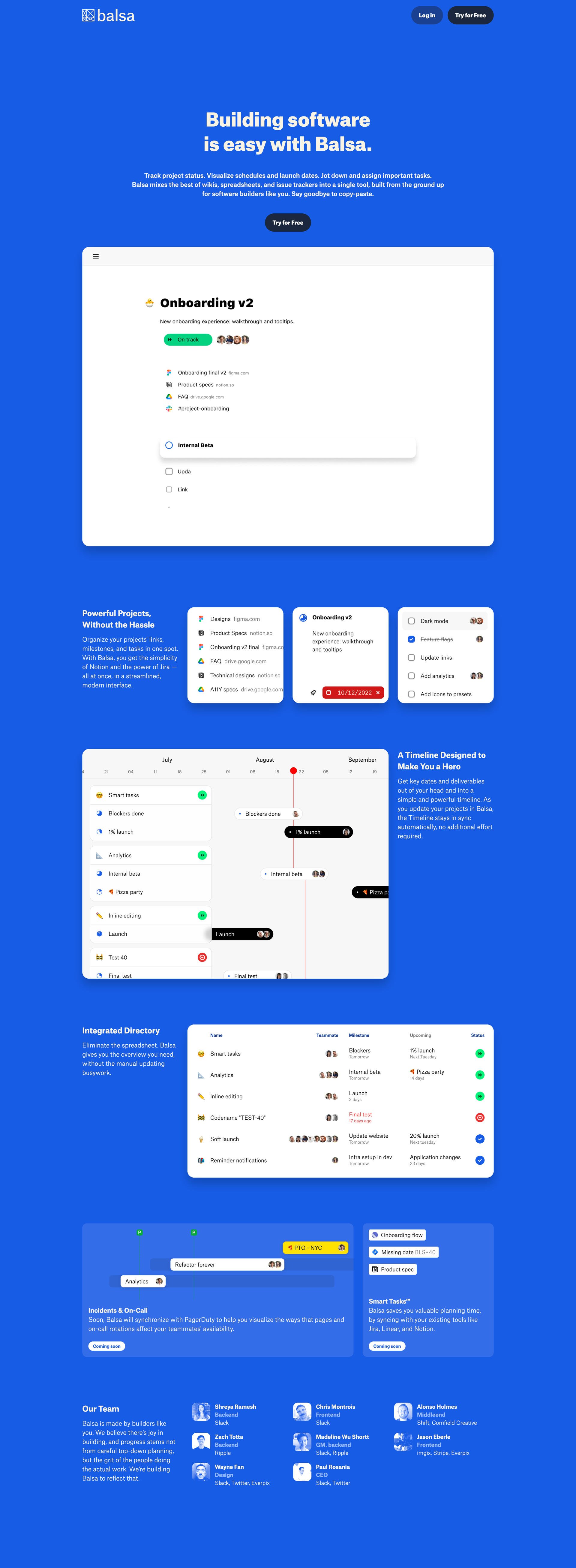 Balsa
				 page example