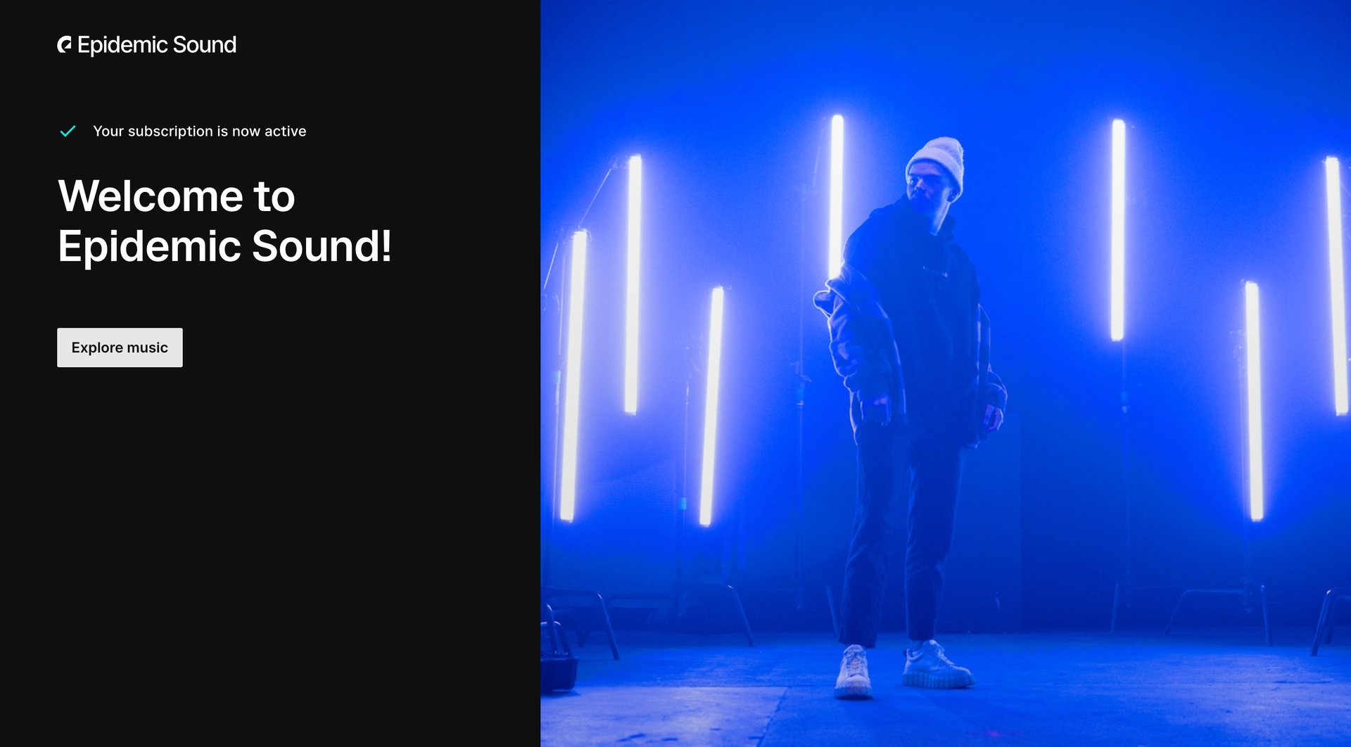 Epidemic Sound
			    ux ui design