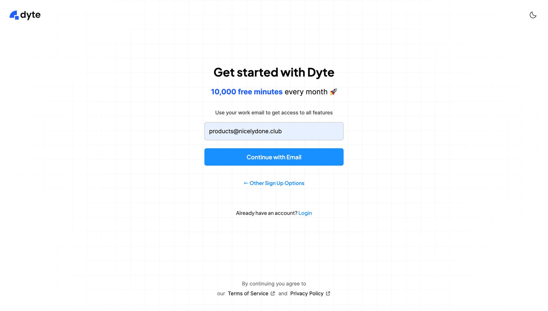 Dyte
			         ux ui design