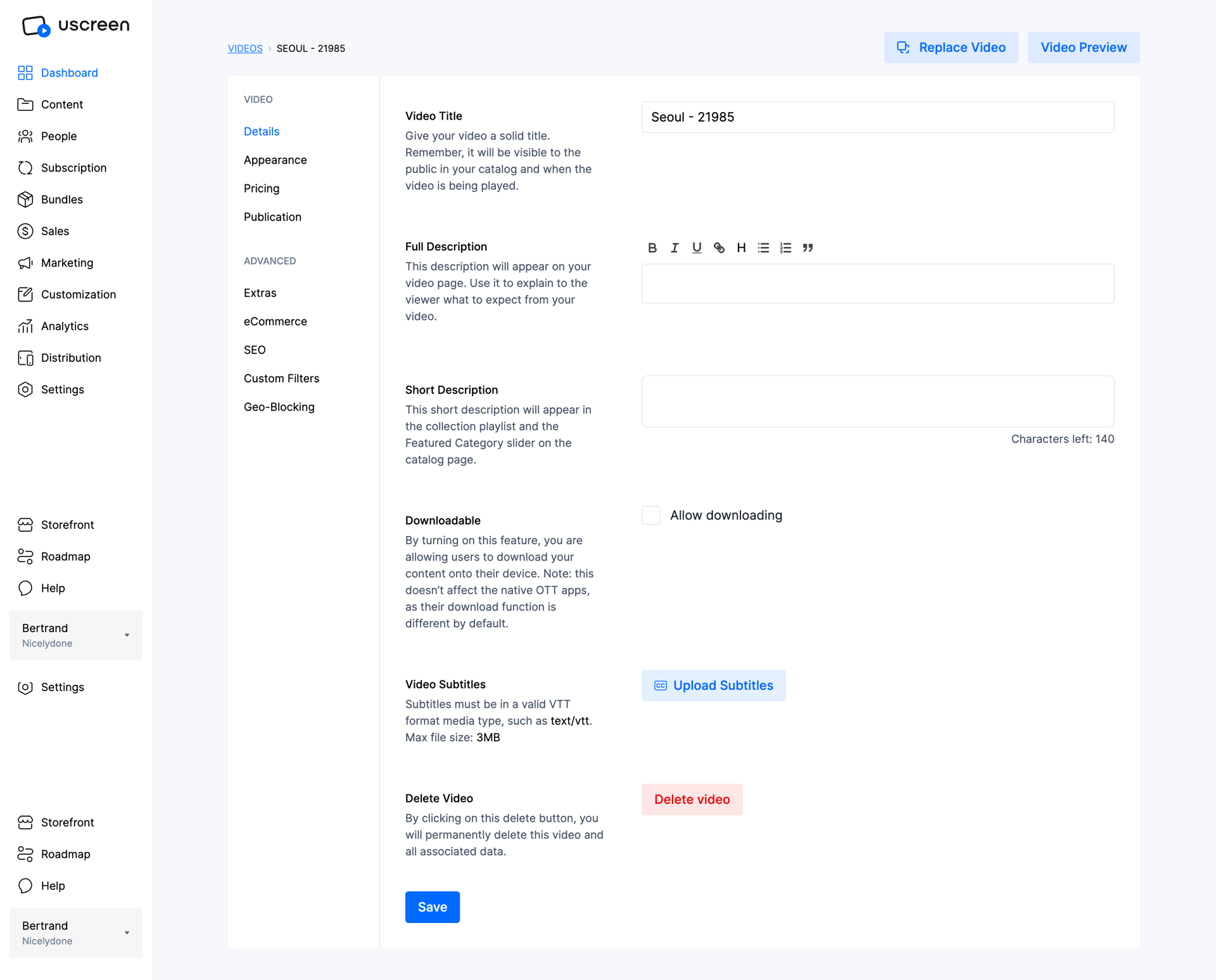 Uscreen
			        ux ui design