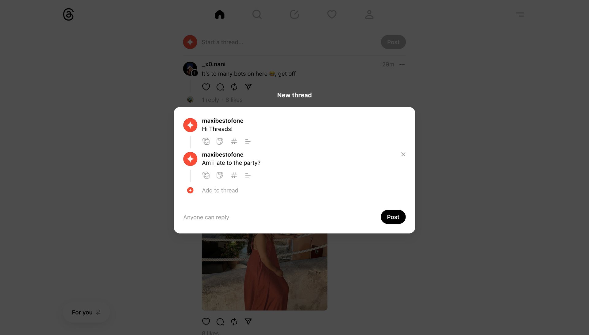 Threads
			   ux ui design
