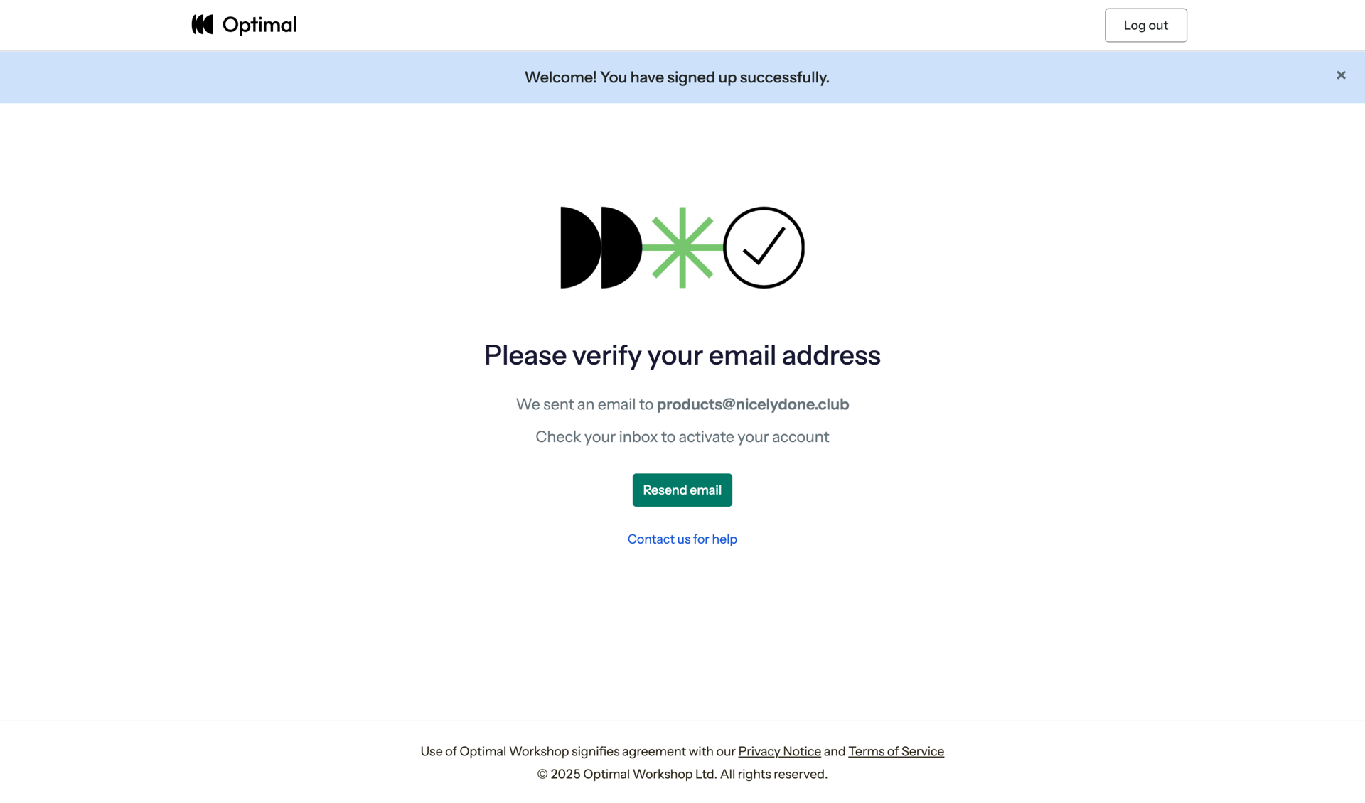 Optimal screen example