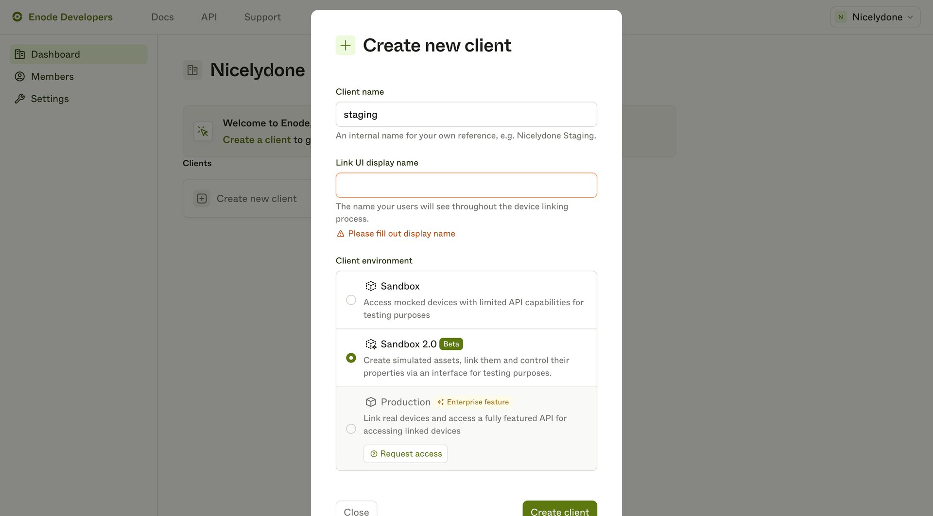 Enode
			      ux ui design