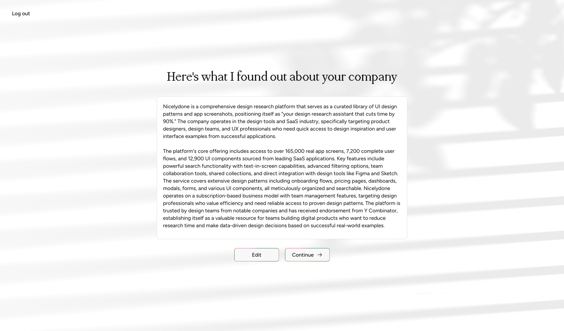 Cofounder screen example