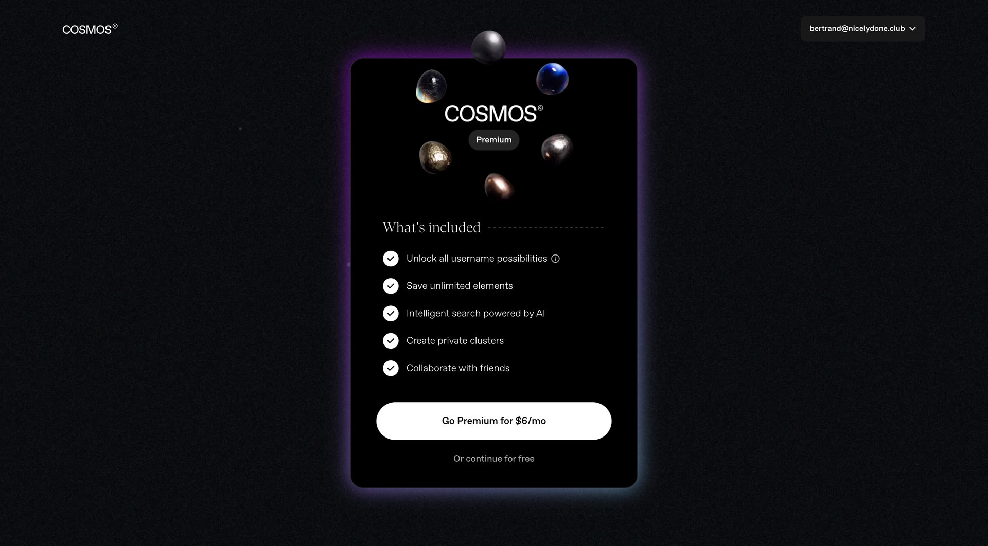 Cosmos
			          ux ui design