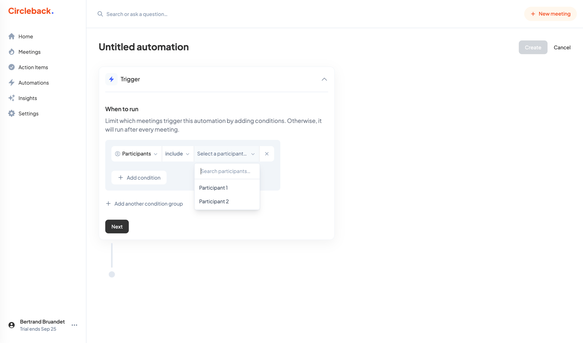 Circleback
			     ux ui design