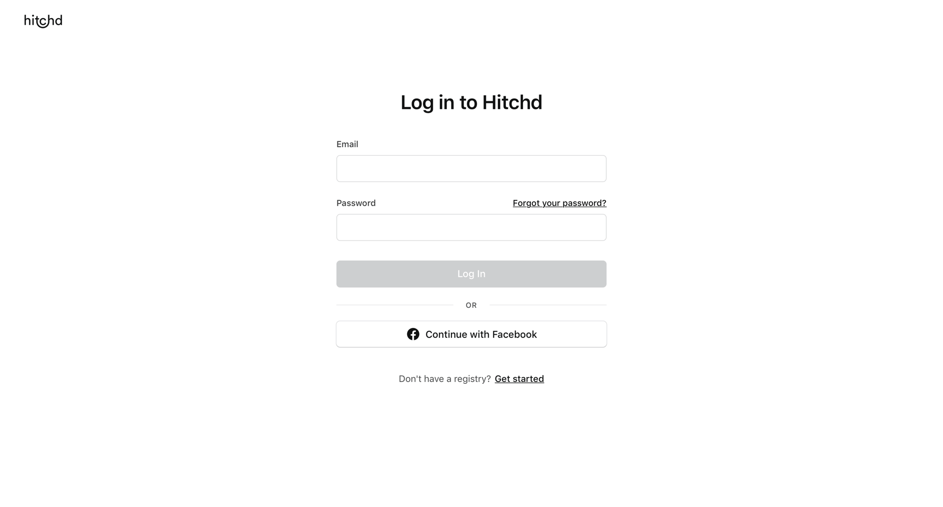 Hitchd
				signin page example