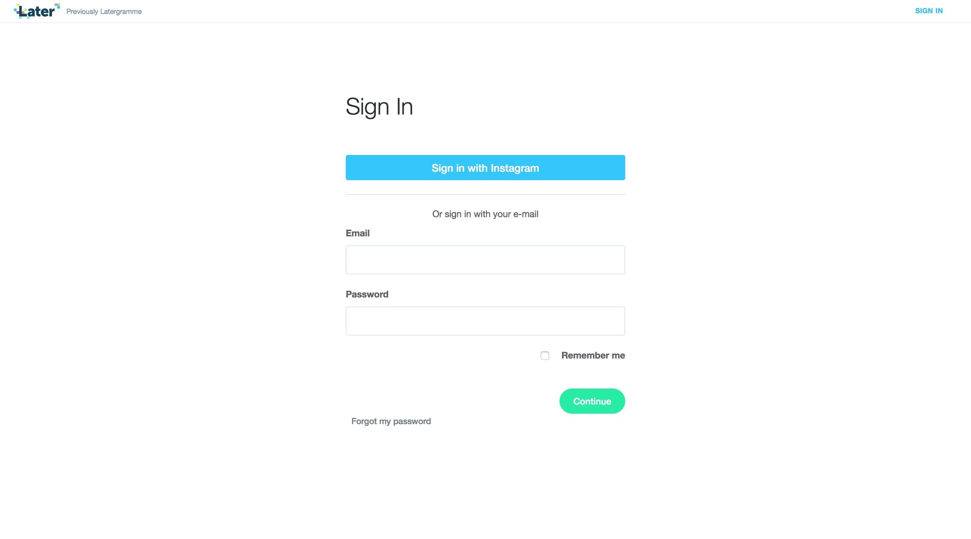 Later
				signin page example