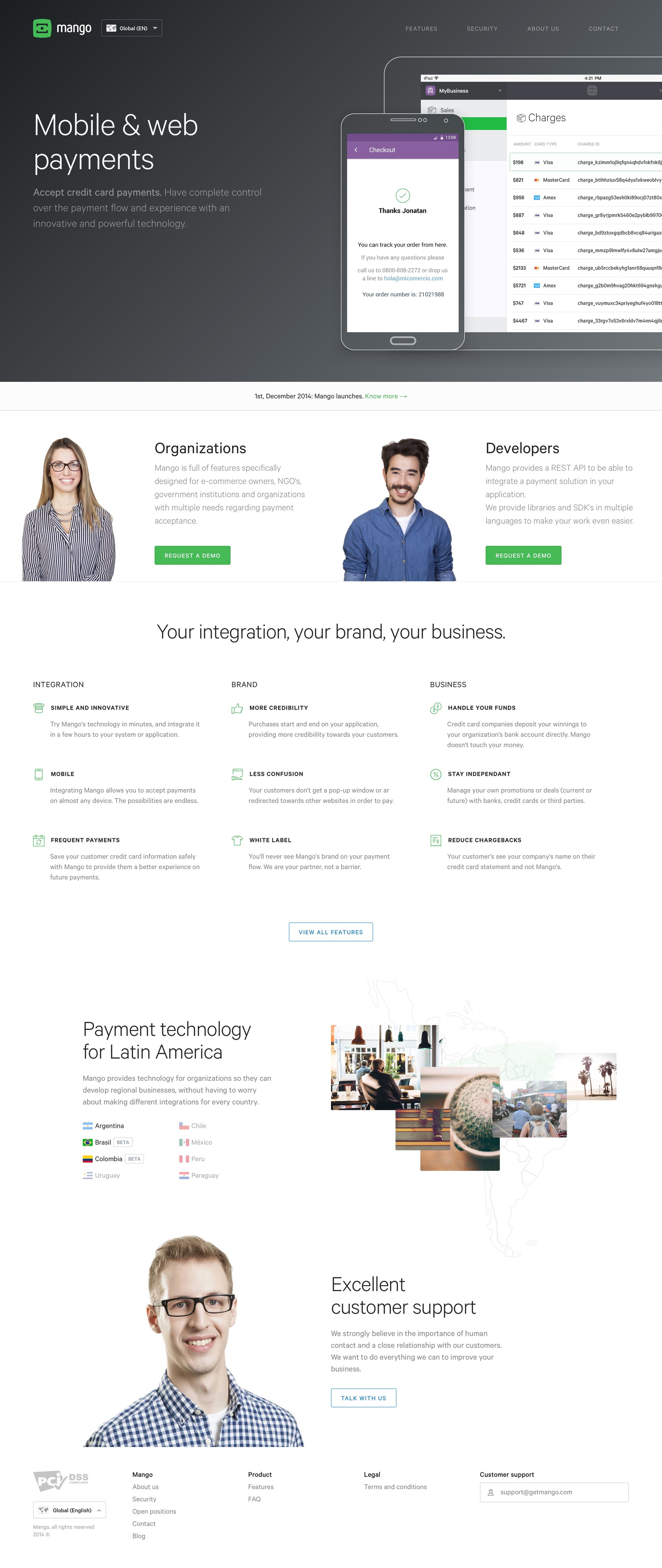 Mango
				 page example