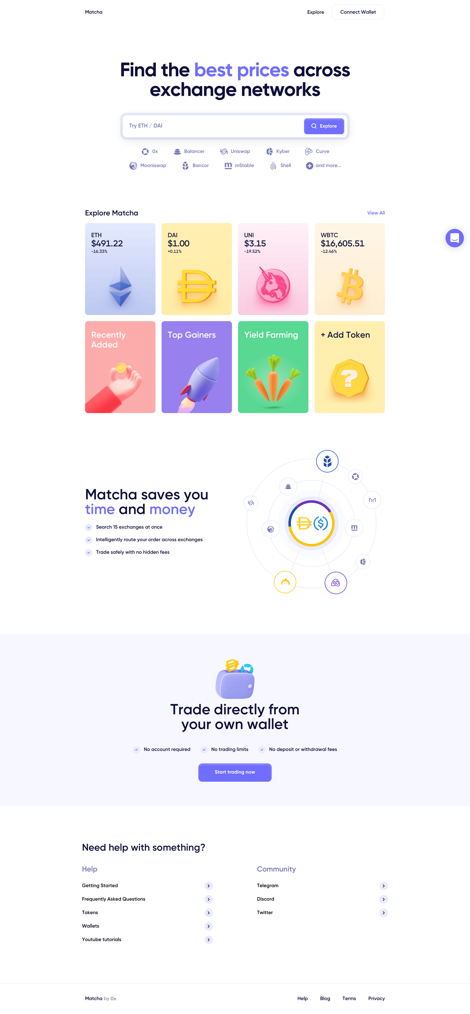 Matcha
				 page example