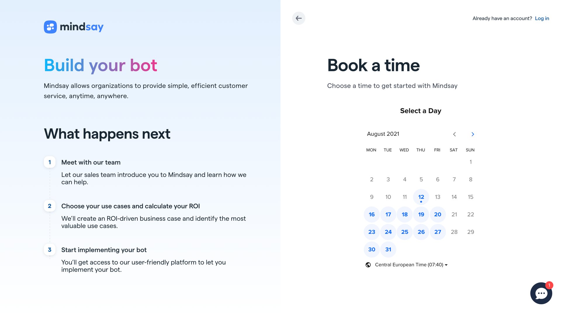 Mindsay
				demo page example