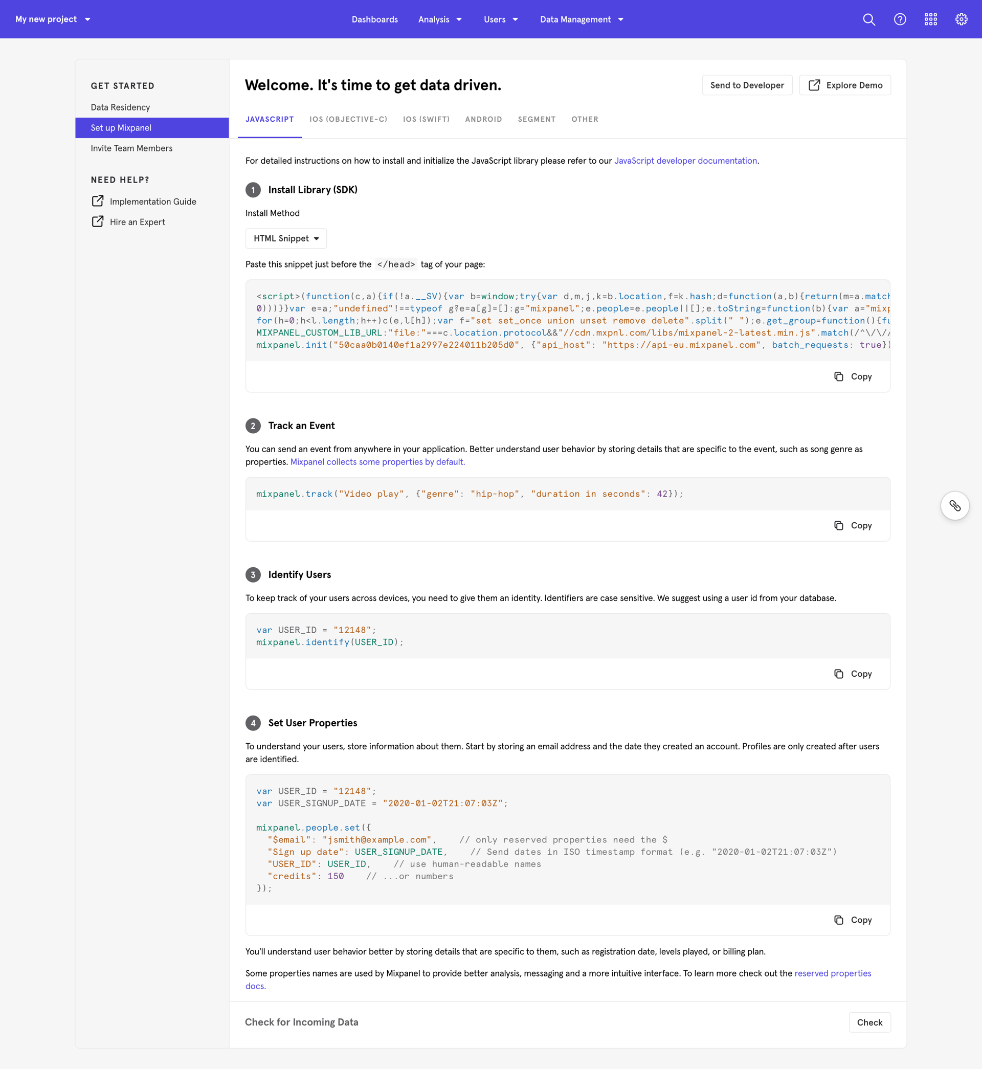 Mixpanel
			     ux ui design